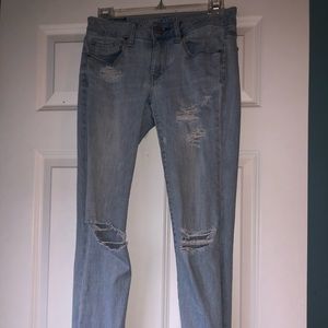 Light wash jeans